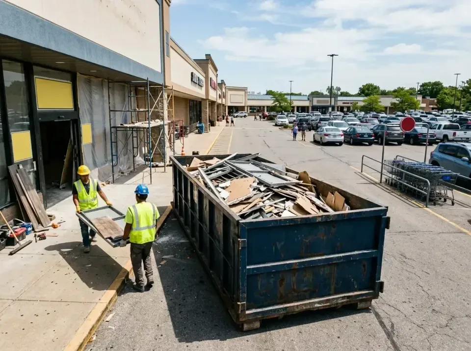 retail-store-renovation-debris-003 — frequently asked questions, Roll-off Dumpster Rentals in Brookhaven, GA